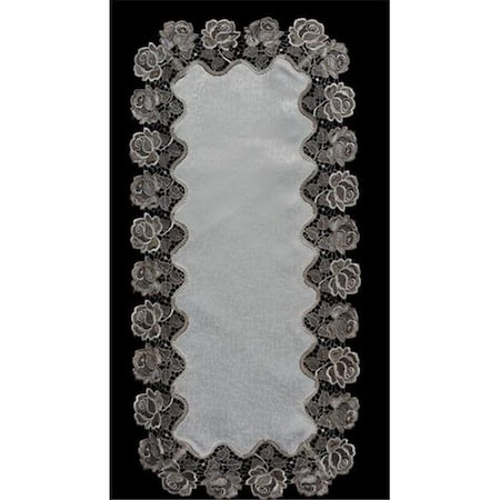 Sinobrite Sinobrite H0987 Cocoa Rose Oval Runner; 16 x 45 in. H0987(16x45)